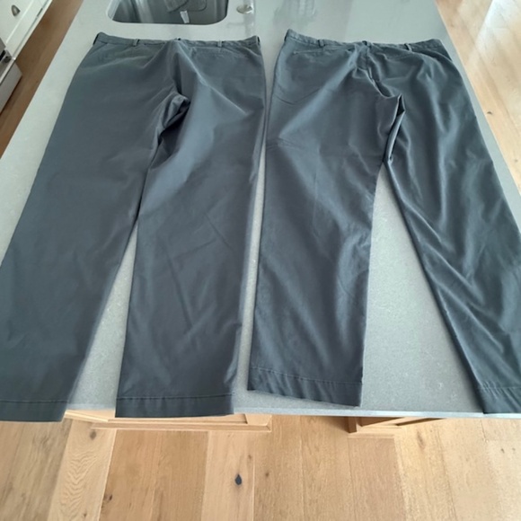 Banana Republic 2 Pants Mens 38x32 Gray Chino Slim Fit Comfort Casual - Picture 9 of 9